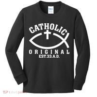 Original Catholic Church God Jesus Christ Kids Long Sleeve Shirt thumb 0