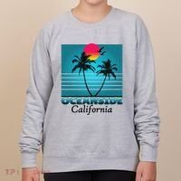 Oceanside California Ca Summer Gift Souvenirs Women's Sweatshirt thumb 0