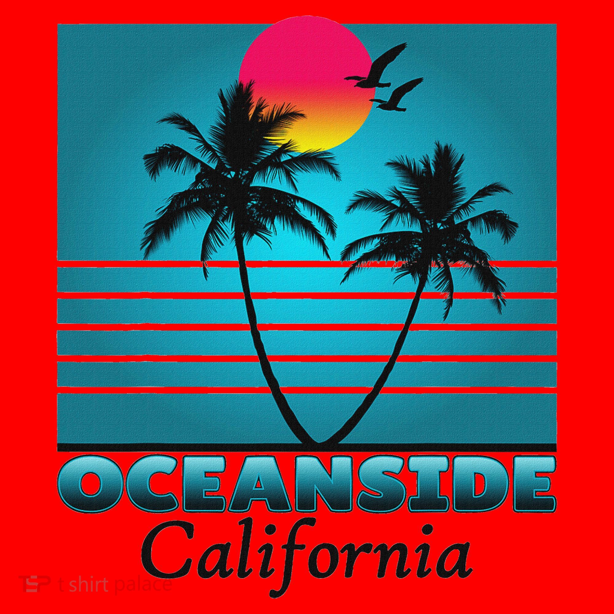Oceanside California Ca Summer Gift Souvenirs Santa Hat