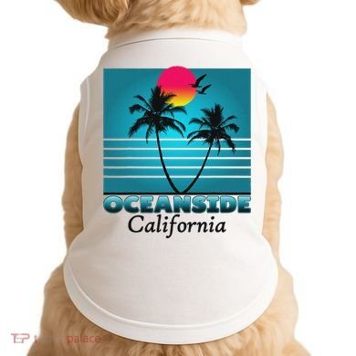 Oceanside California Ca Summer Gift Souvenirs Doggie Tank