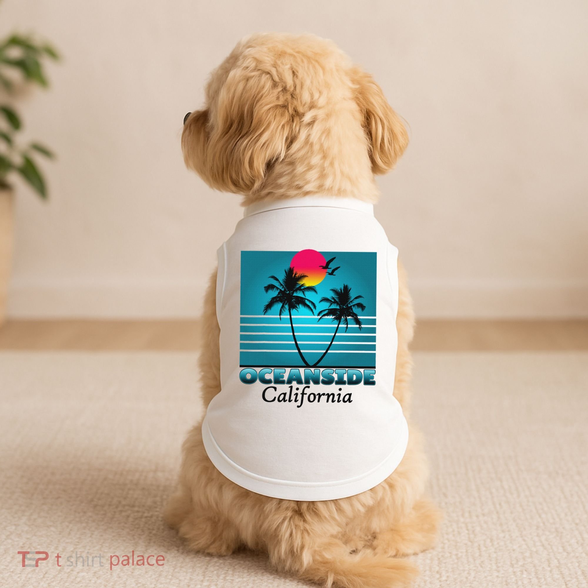 Oceanside California Ca Summer Gift Souvenirs Doggie Tank