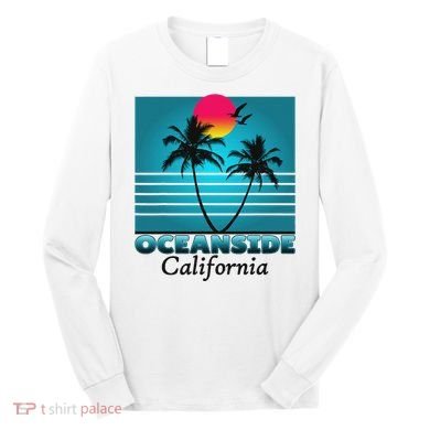 Oceanside California Ca Summer Gift Souvenirs Long Sleeve Shirt