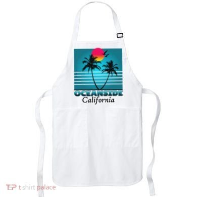 Oceanside California Ca Summer Gift Souvenirs Apron