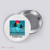 Oceanside California Ca Summer Gift Souvenirs Button thumb 0