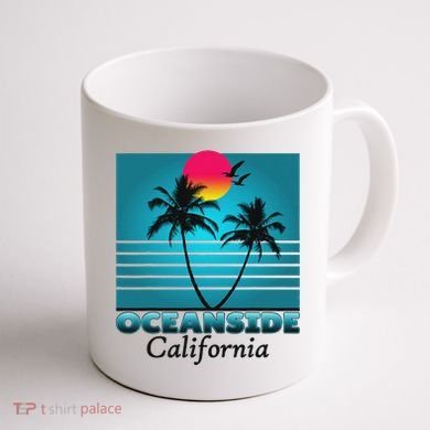 Oceanside California Ca Summer Gift Souvenirs Coffee Mug back