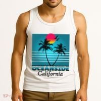 Oceanside California Ca Summer Gift Souvenirs Tank Top thumb 3