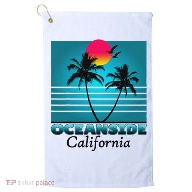 Oceanside California Ca Summer Gift Souvenirs Golf Towel