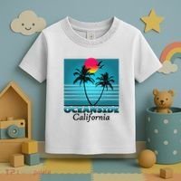 Oceanside California Ca Summer Gift Souvenirs Toddler T-Shirt thumb 3