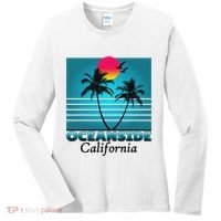 Oceanside California Ca Summer Gift Souvenirs Women's Long Sleeve Shirt thumb 0