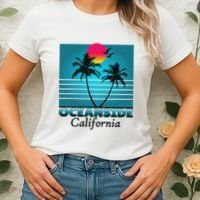 Oceanside California Ca Summer Gift Souvenirs Women's T-Shirt thumb 2
