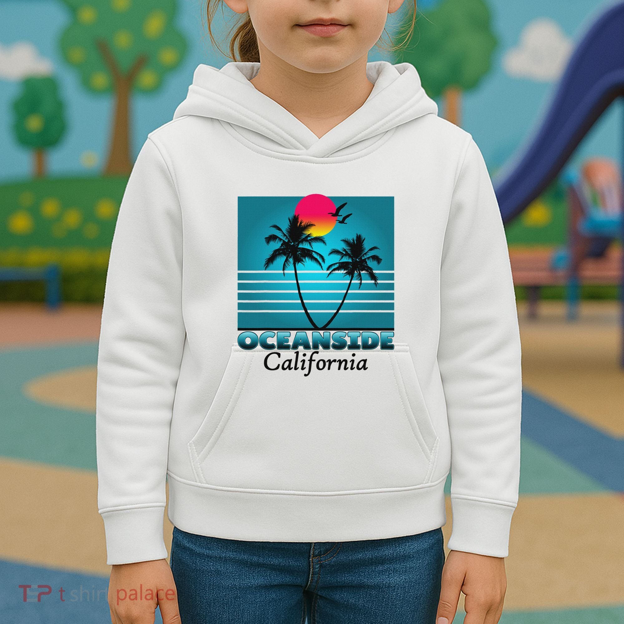 Oceanside California Ca Summer Gift Souvenirs Kids Hoodie