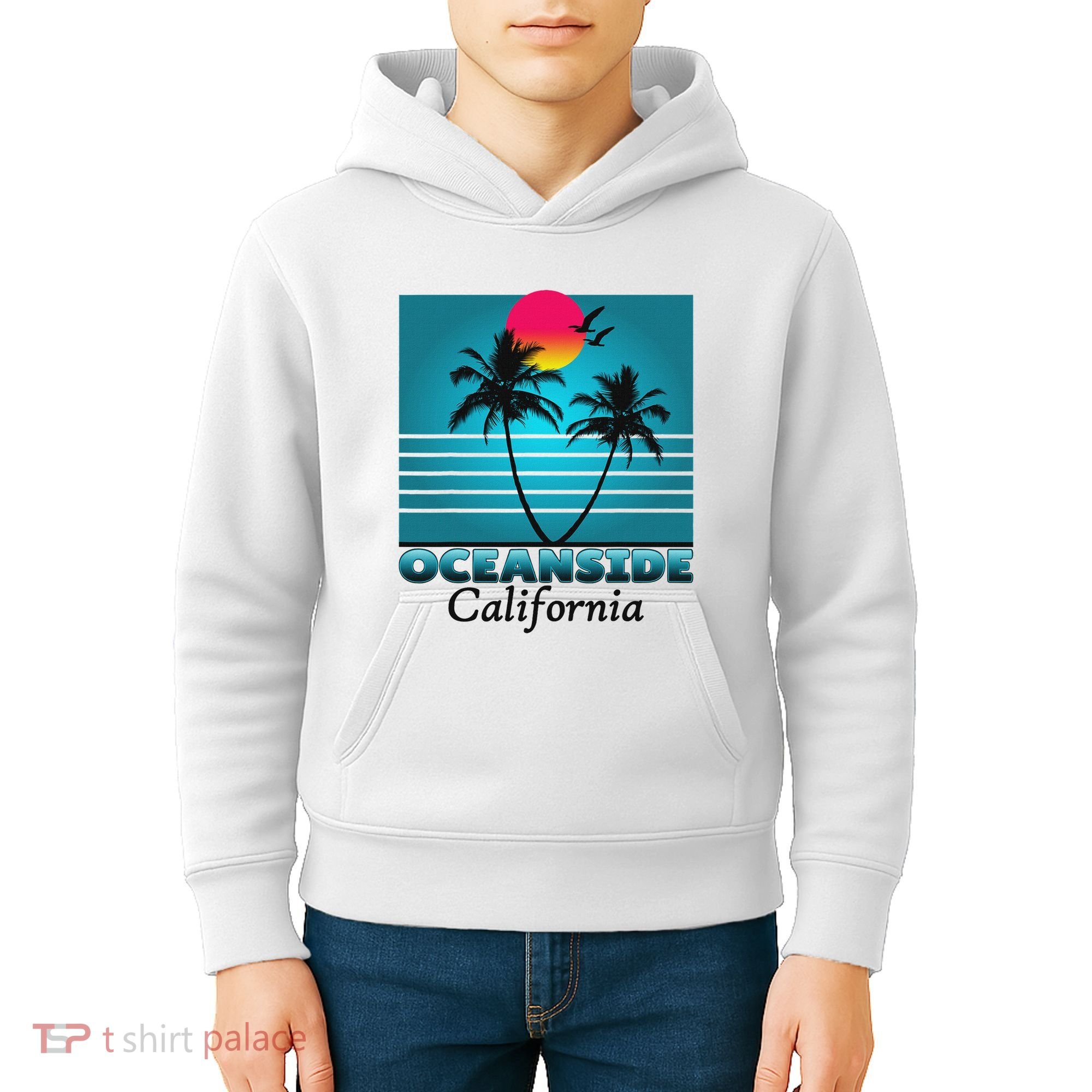 Oceanside California Ca Summer Gift Souvenirs Kids Hoodie
