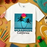 Oceanside California Ca Summer Gift Souvenirs Kids T-Shirt thumb 3