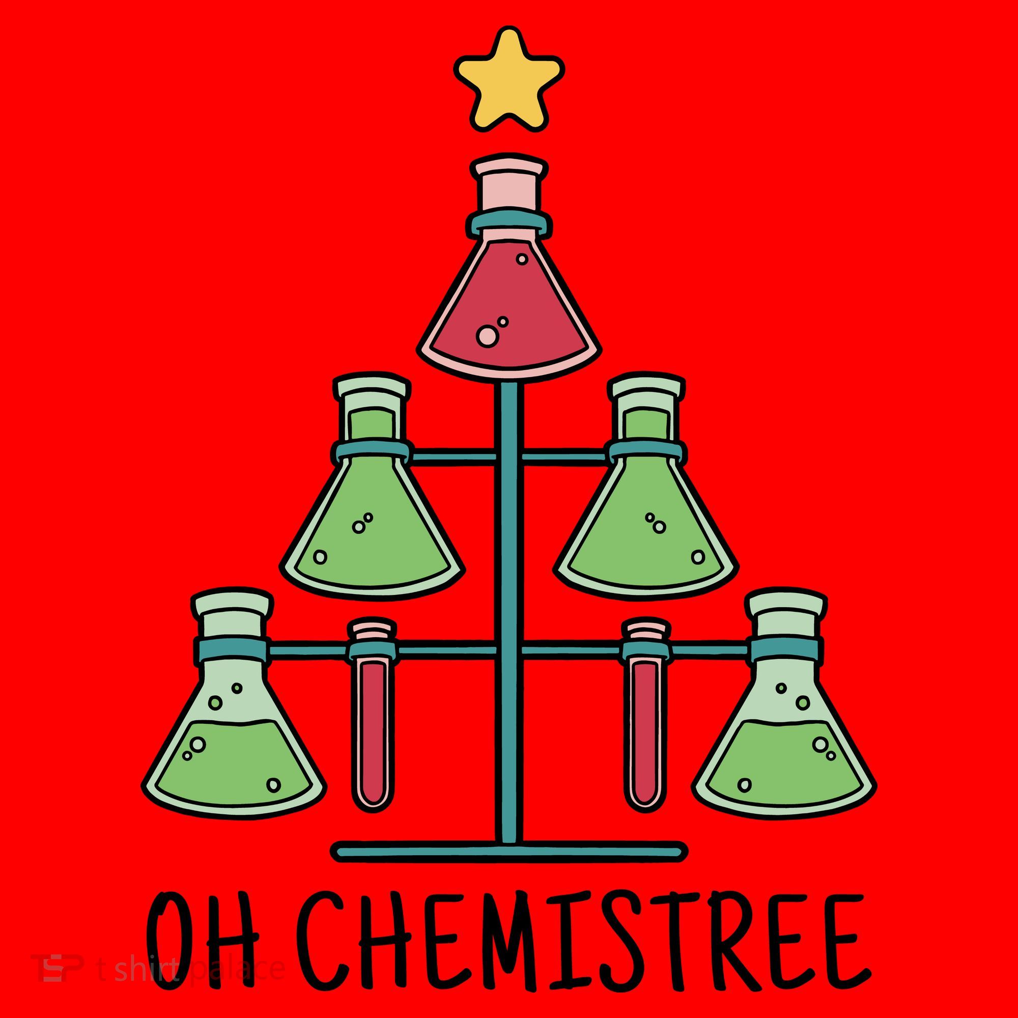 Oh Chemistree Chemistry Christmas Gift Santa Hat
