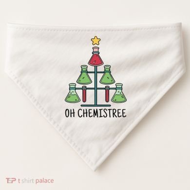 Oh Chemistree Chemistry Christmas Gift USA-Made Doggie Bandana