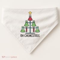 Oh Chemistree Chemistry Christmas Gift USA-Made Doggie Bandana thumb 0