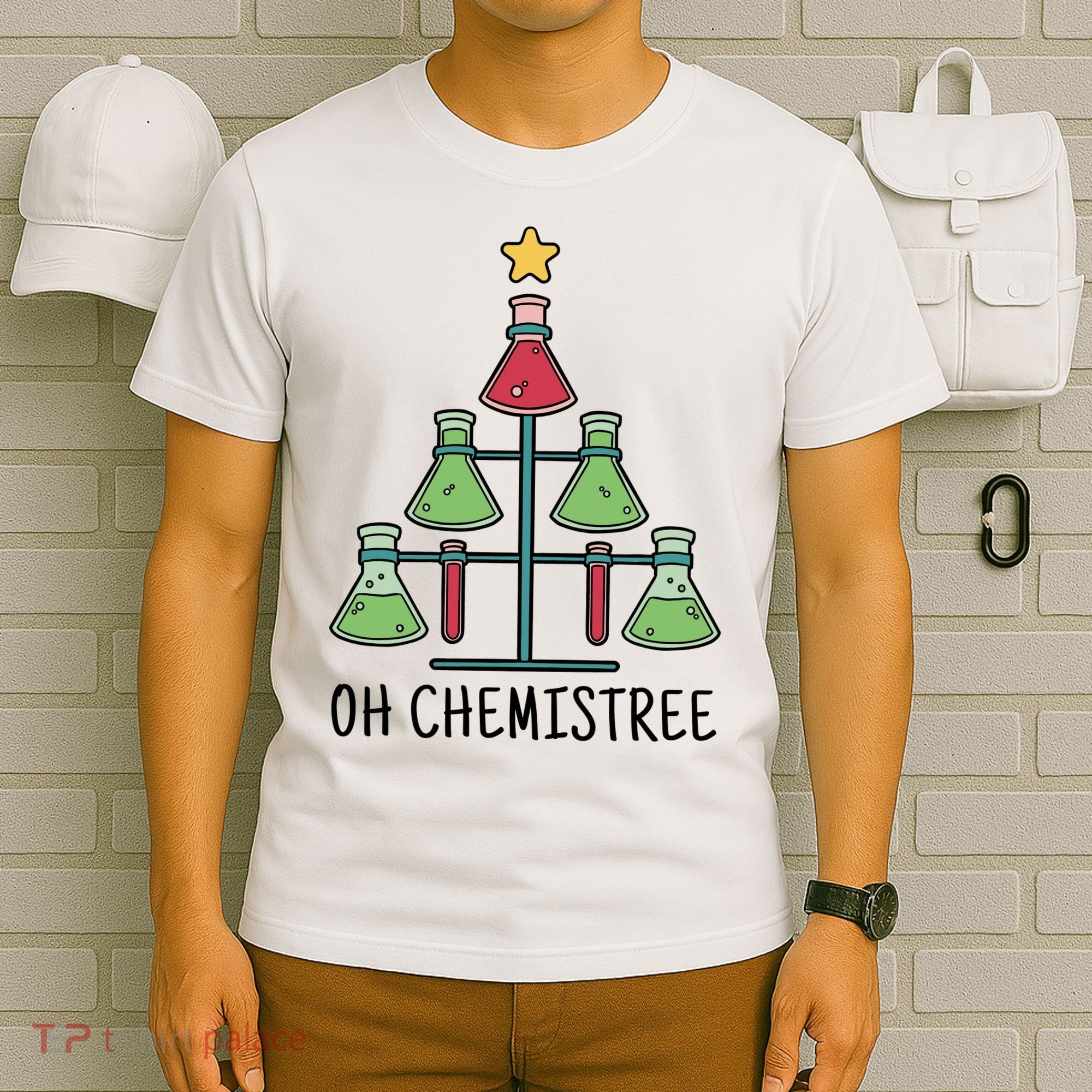Oh Chemistree Chemistry Christmas Gift T-Shirt