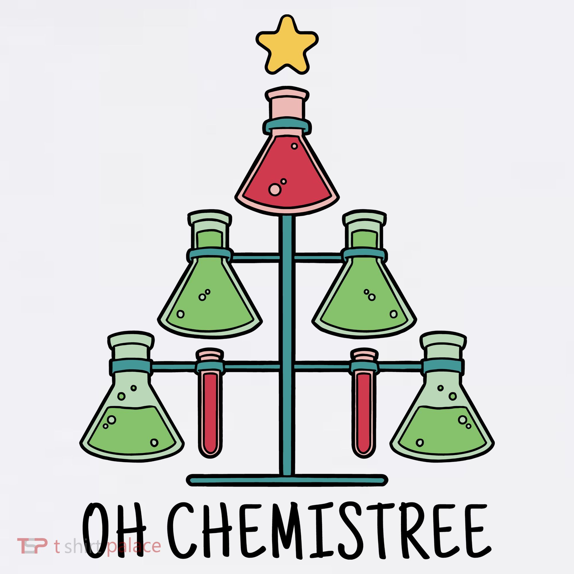 Oh Chemistree Chemistry Christmas Gift T-Shirt