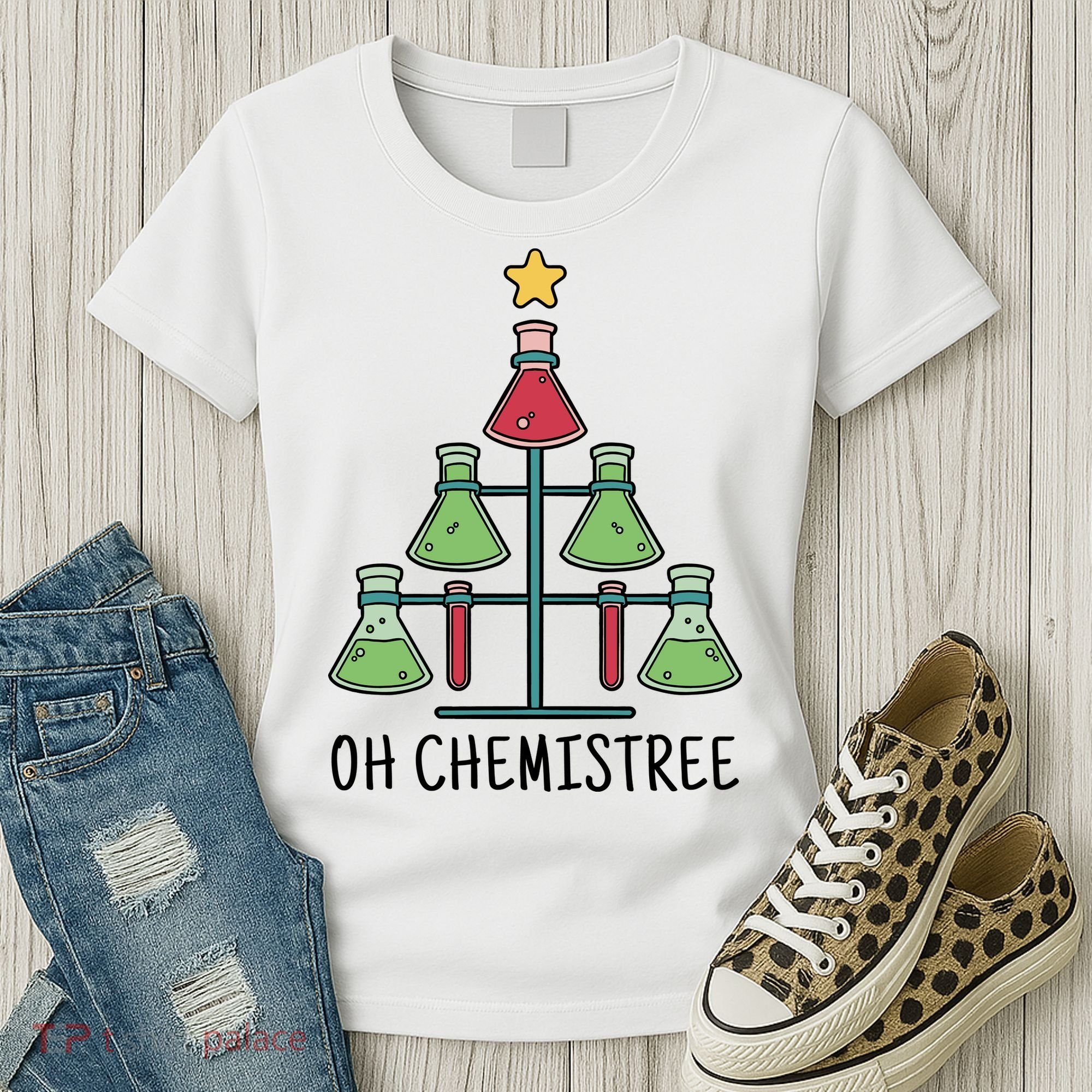 Oh Chemistree Chemistry Christmas Gift Women's T-Shirt