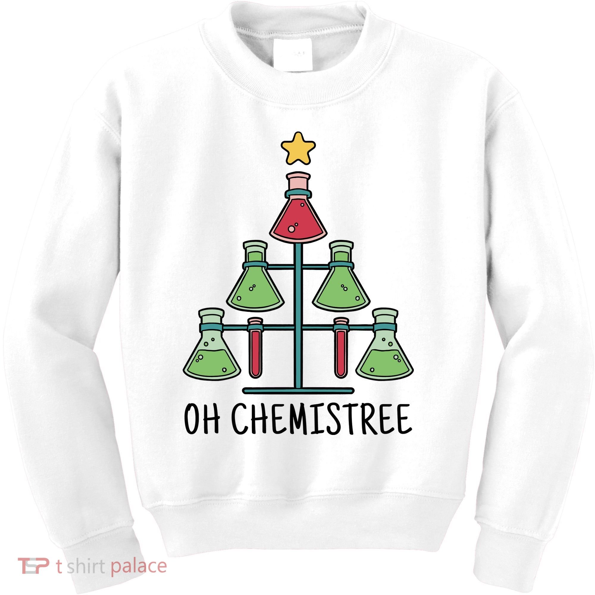 Oh Chemistree Chemistry Christmas Gift Kids Sweatshirt