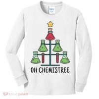 Oh Chemistree Chemistry Christmas Gift Kids Long Sleeve Shirt thumb 0