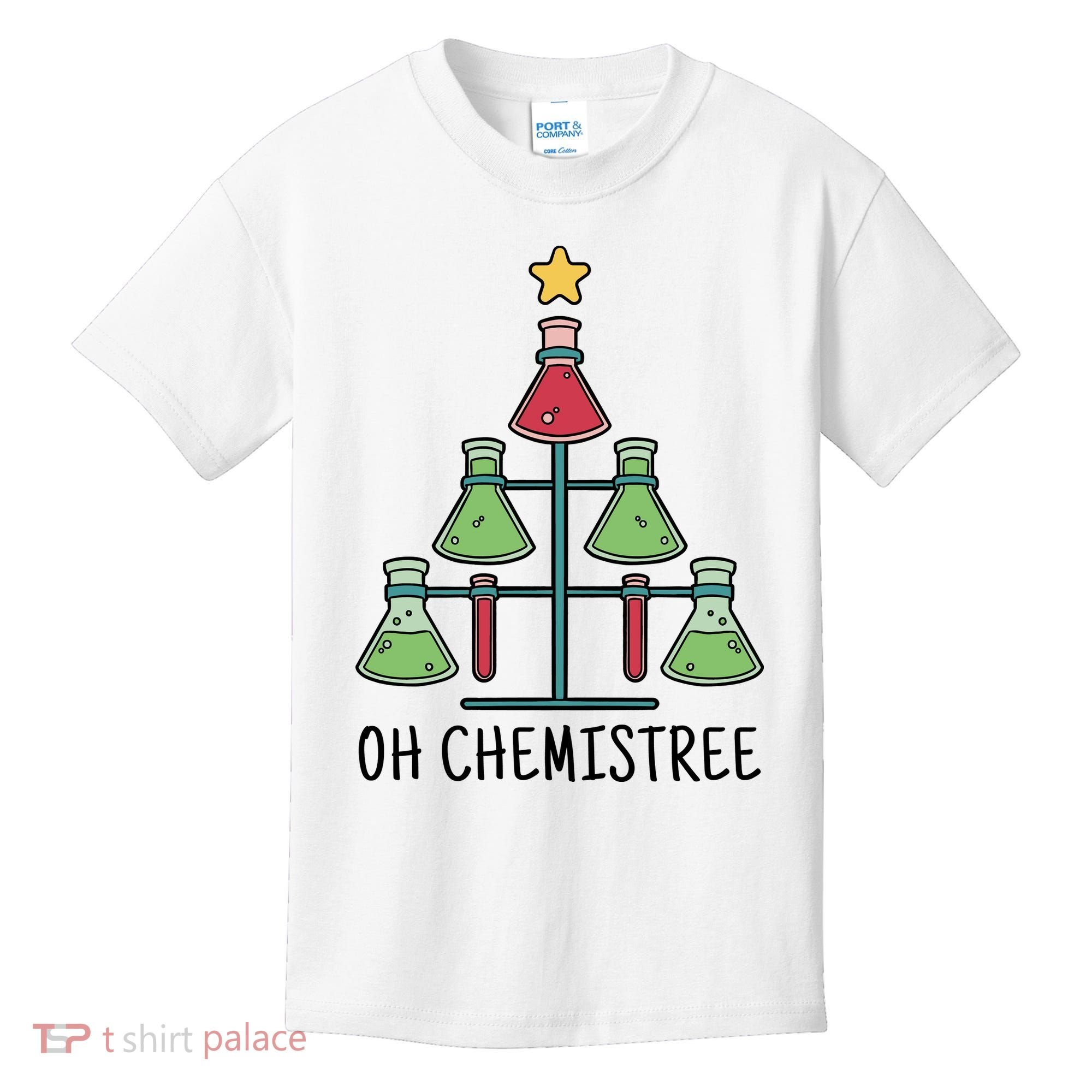 Oh Chemistree Chemistry Christmas Gift Kids T-Shirt