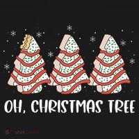 Oh Christmas Cakes Tree Funny Christmas Snack Cake  Doggie Tank thumb 4