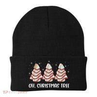 Oh Christmas Cakes Tree Funny Christmas Snack Cake  Beanie thumb 0