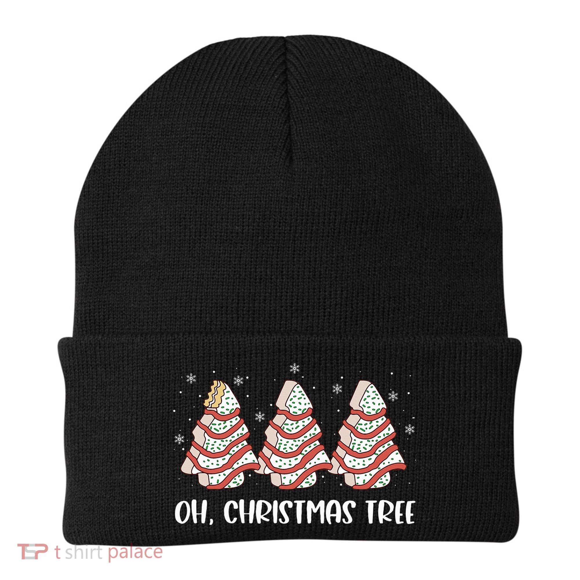 Oh Christmas Cakes Tree Funny Christmas Snack Cake  Beanie