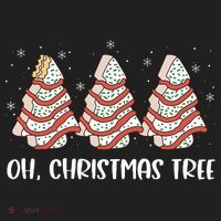 Oh Christmas Cakes Tree Funny Christmas Snack Cake  Beanie thumb 2
