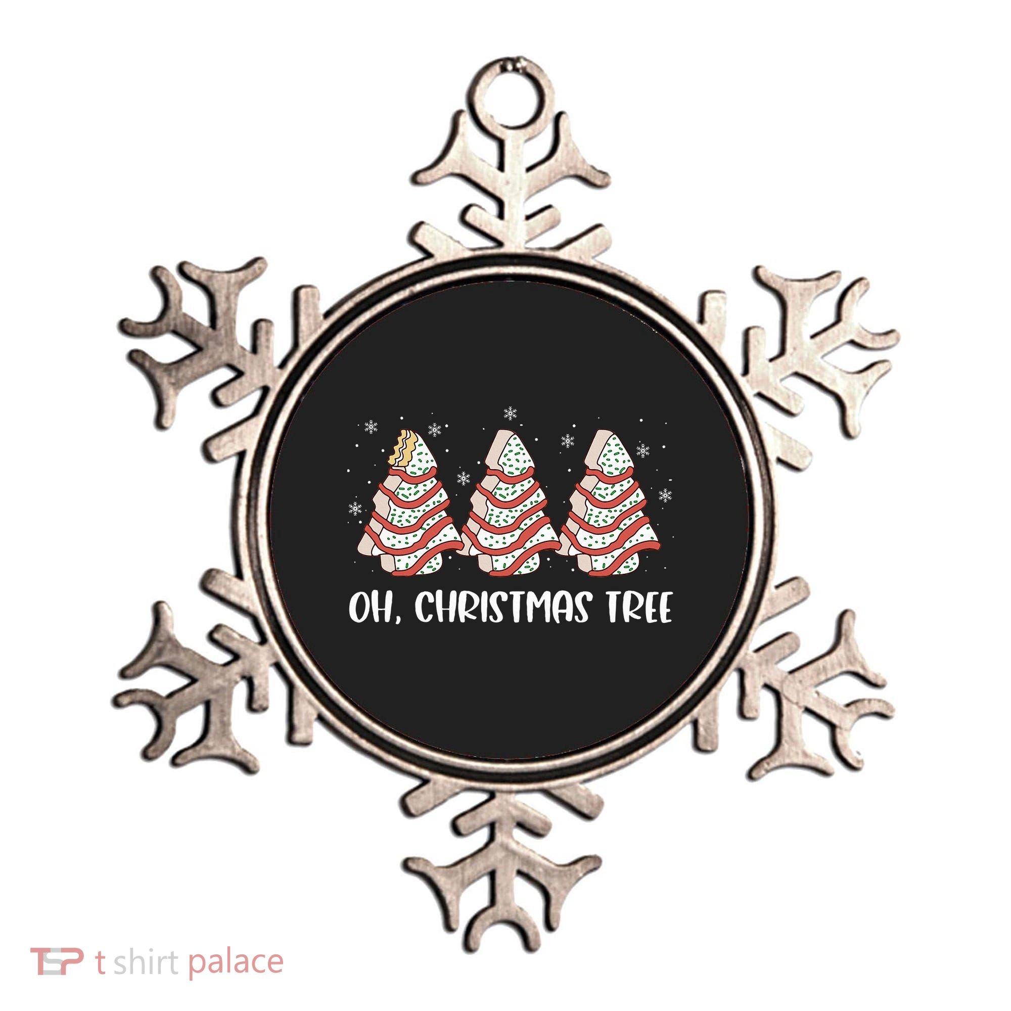 Oh Christmas Cakes Tree Funny Christmas Snack Cake  Ornament