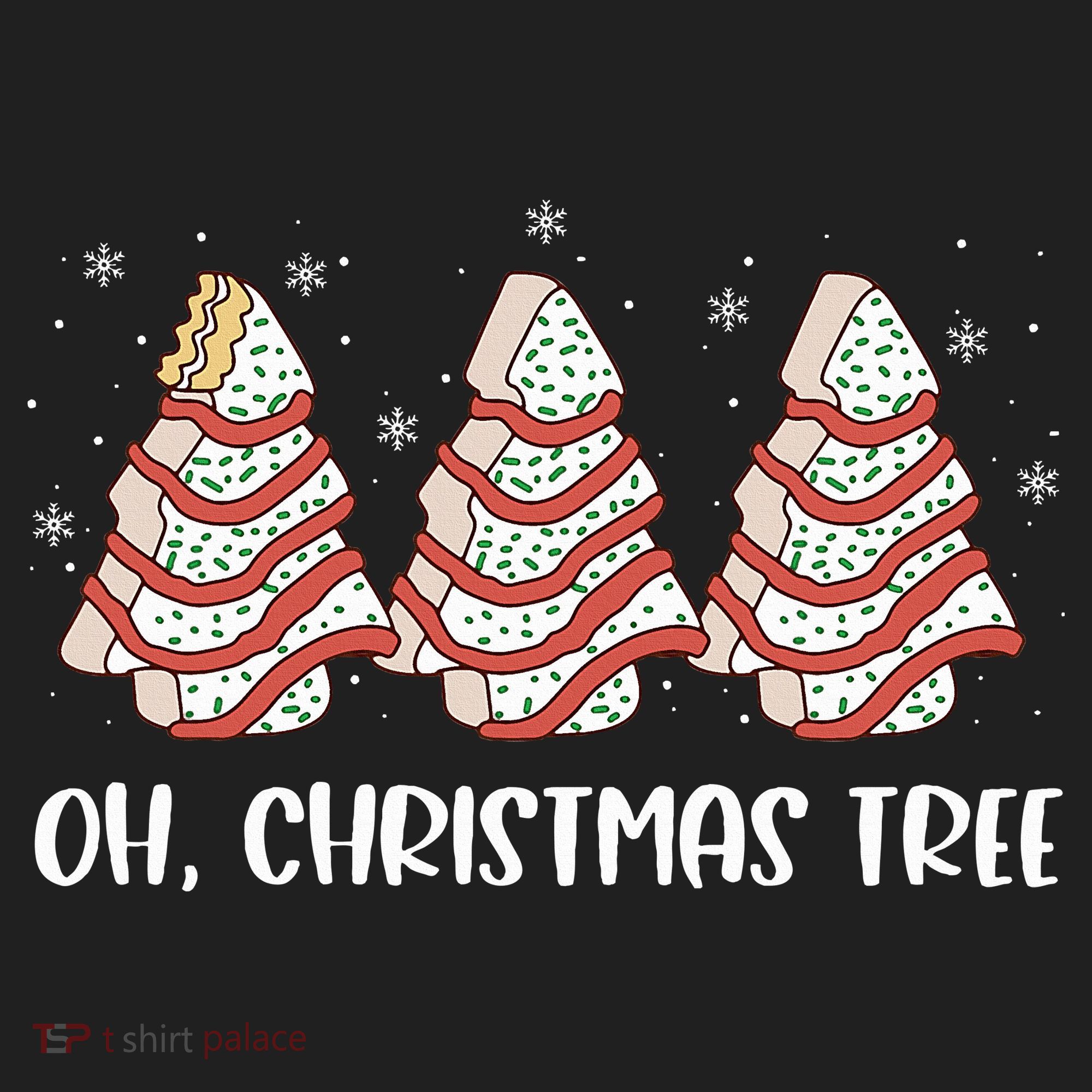 Oh Christmas Cakes Tree Funny Christmas Snack Cake  Hat