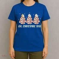 Oh Christmas Cakes Tree Funny Christmas Snack Cake  T-Shirt thumb 4