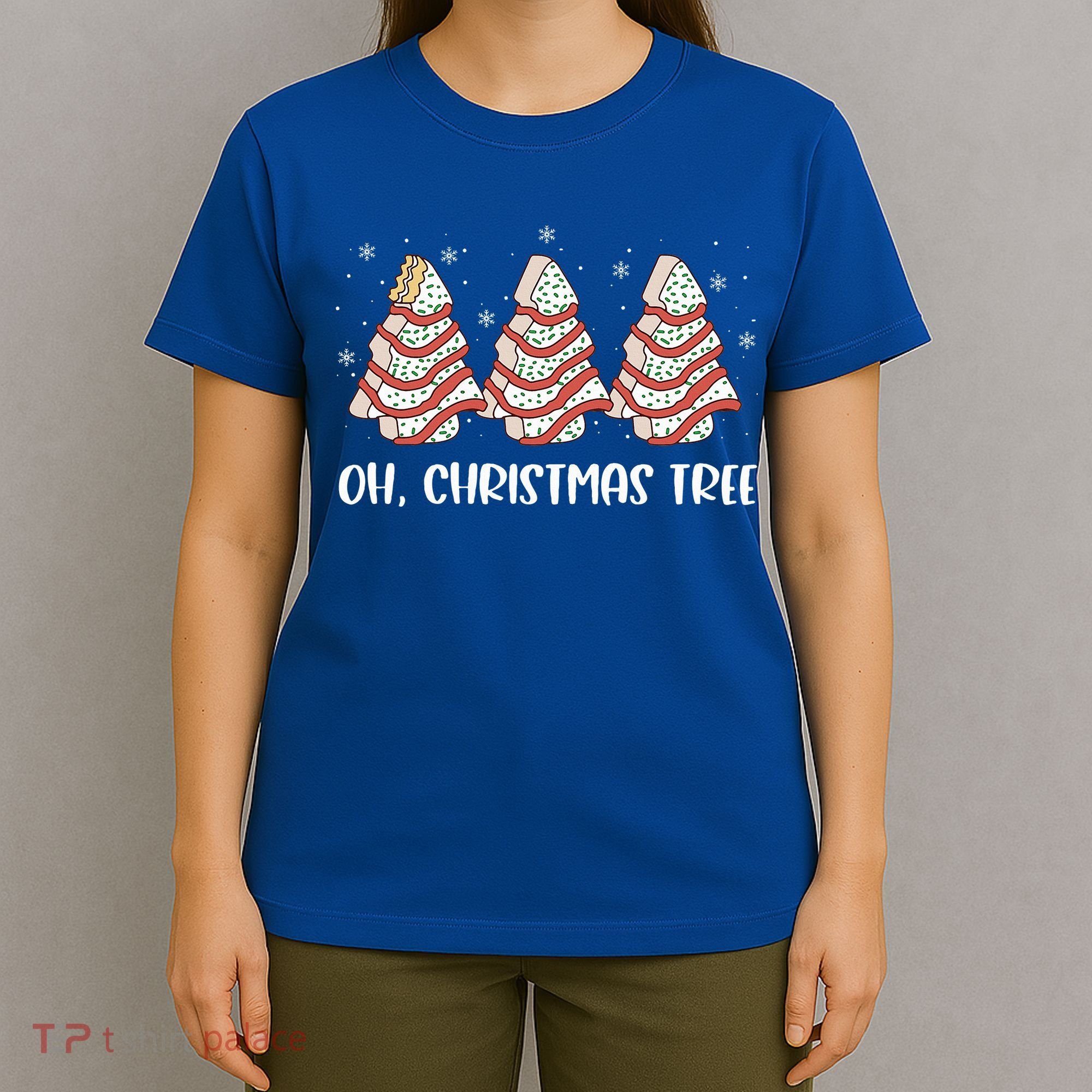 Oh Christmas Cakes Tree Funny Christmas Snack Cake  T-Shirt