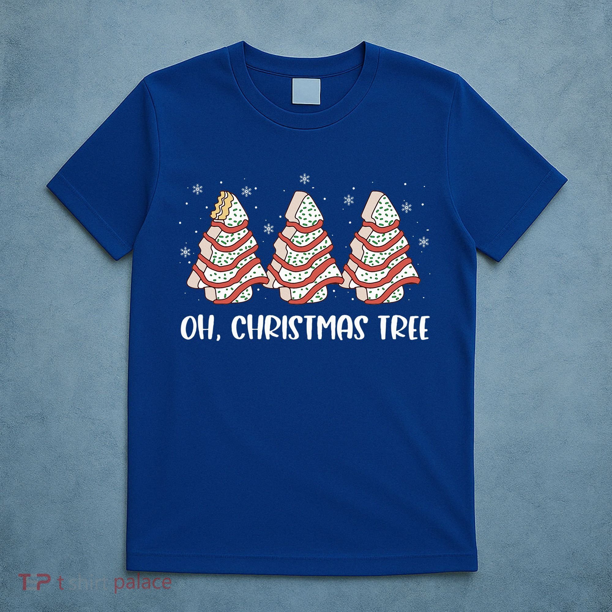 Oh Christmas Cakes Tree Funny Christmas Snack Cake  T-Shirt