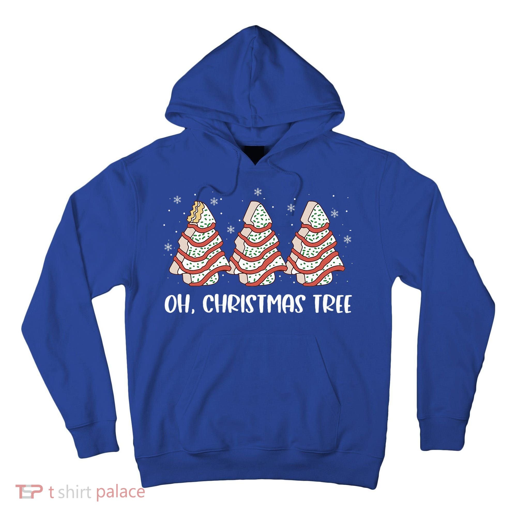 Oh Christmas Cakes Tree Funny Christmas Snack Cake  Tall Hoodie