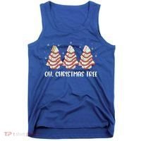 Oh Christmas Cakes Tree Funny Christmas Snack Cake  Tank Top thumb 0