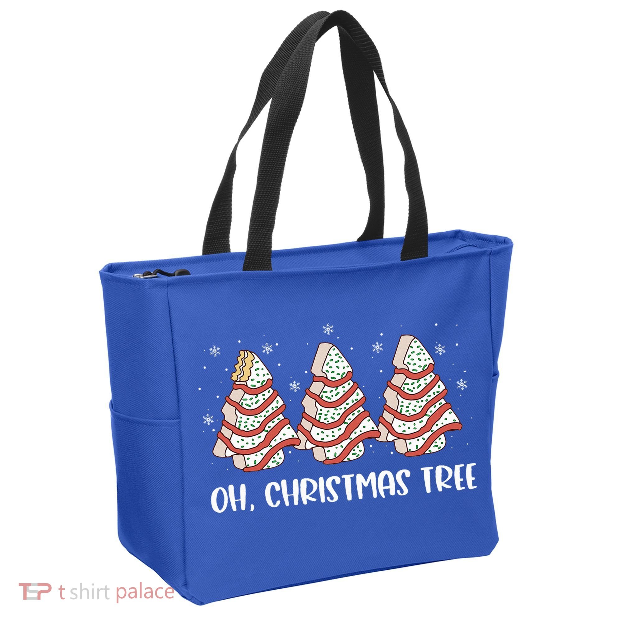 Oh Christmas Cakes Tree Funny Christmas Snack Cake  Tote Bag