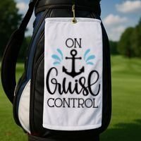 On Cruise Control Vacation Golf Towel thumb 2