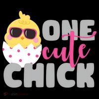 One Cute Chick Funny Hoodie thumb 7