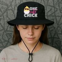 One Cute Chick Funny Bucket Hat thumb 3