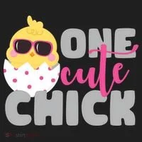 One Cute Chick Funny Tumbler thumb 3