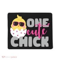 One Cute Chick Funny Mousepad thumb 0