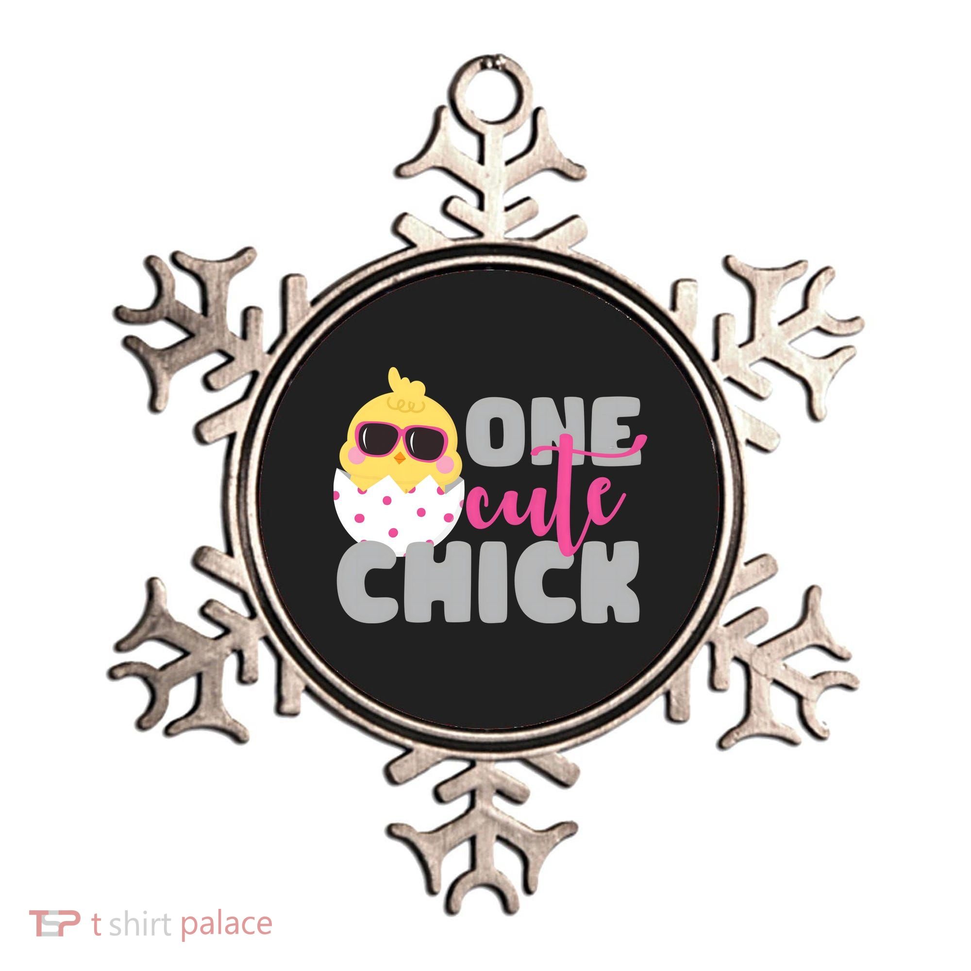 One Cute Chick Funny Ornament