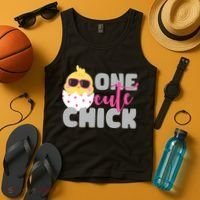 One Cute Chick Funny Tank Top thumb 4