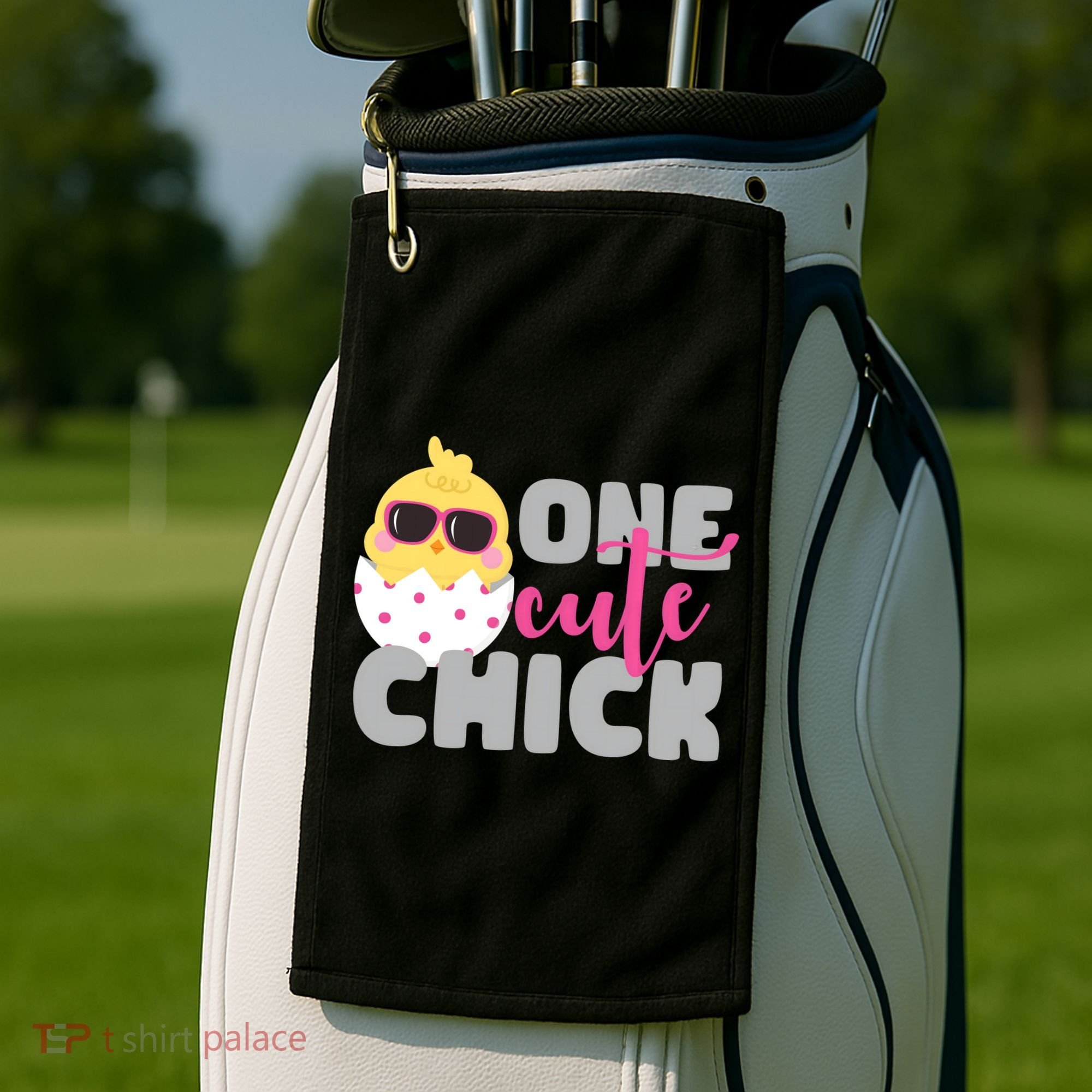 One Cute Chick Funny Golf Towel