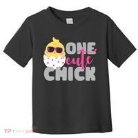 One Cute Chick Funny Toddler T-Shirt thumb 0