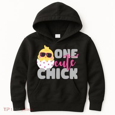 One Cute Chick Funny Kids Hoodie