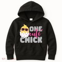 One Cute Chick Funny Kids Hoodie thumb 0