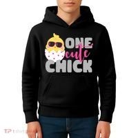 One Cute Chick Funny Kids Hoodie thumb 4